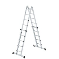 MUNK Teleskopleiter 42,5 x 155,5 x 19,6 cm (B x H x T) 150kg Aluminium