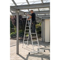 MUNK Multifunktionsleiter 5,3m Aluminium alu