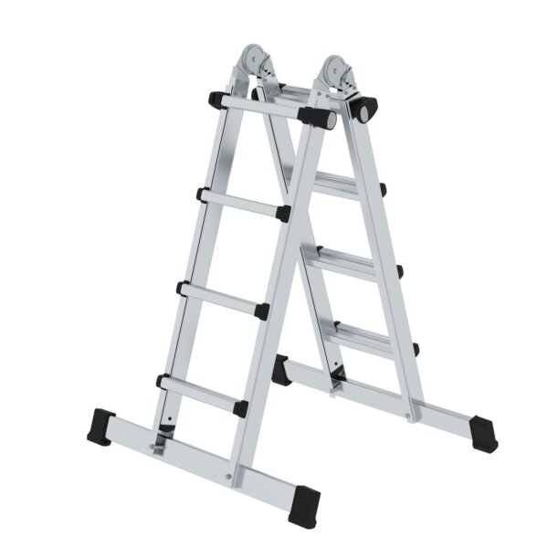 MUNK Teleskopleiter 42,5 x 128,5 x 19,6 cm (B x H x T) 150kg Aluminium