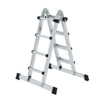 MUNK Teleskopleiter 42,5 x 128,5 x 19,6 cm (B x H x T)...