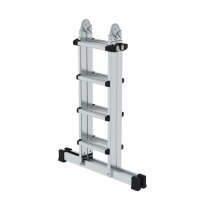 MUNK Teleskopleiter 42,5 x 128,5 x 19,6 cm (B x H x T)...
