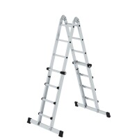 MUNK Teleskopleiter 42,5 x 128,5 x 19,6 cm (B x H x T) 150kg Aluminium
