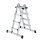 MUNK Teleskopleiter 42,5 x 128,5 x 19,6 cm (B x H x T) 150kg Aluminium