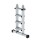 MUNK Teleskopleiter 42,5 x 128,5 x 19,6 cm (B x H x T) 150kg Aluminium