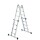 MUNK Teleskopleiter 42,5 x 128,5 x 19,6 cm (B x H x T) 150kg Aluminium