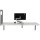 BakkerElkhuizen Tischtrennwand BE Safety Screens Side Panel 80 x 60 cm (B x H) 1cm Schallabsorberklasse: B schwer entflammbar 1,7kg grau