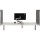 BakkerElkhuizen Tischtrennwand BE Safety Screens Side Panel 80 x 60 cm (B x H) 1cm Schallabsorberklasse: B schwer entflammbar 1,7kg grau