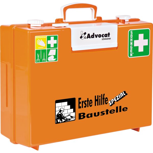 SÖHNGEN® Erste Hilfe Koffer Advocat ca. 40 x 30 x 15 cm (B x H x T) DIN 13157 orange