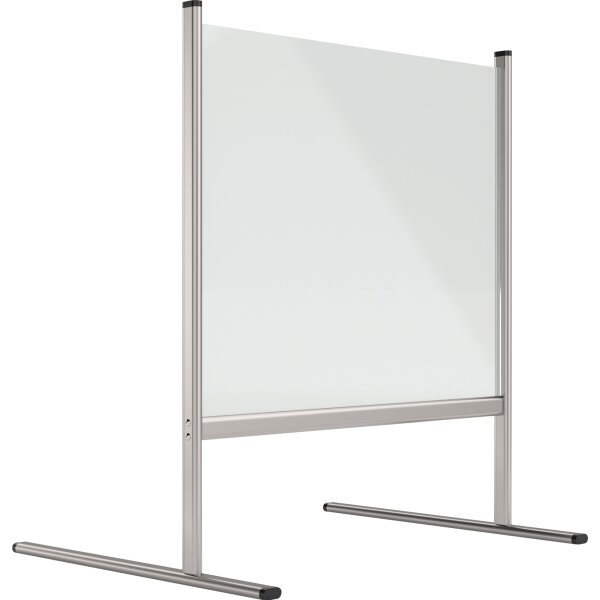 magnetoplan® Hygiene- und Niesschutz Kassenbereich, Thekenbereich, Empfangsthresen, Rezeptionen 83 x 92,5 x 62 cm (B x H x T) Acrylglas transparent