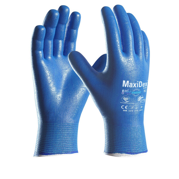 ATG® Arbeitshandschuhe MaxiDex® Hybrid 9 III blau