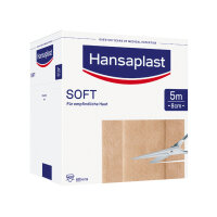 Hansaplast Pflaster SOFT 8 cm x 5 m (B x L) Polyamidvlies...