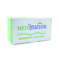 Medination Mundschutz Einweg EN 14683 Vlies/Papier...