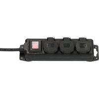 brennenstuhl® Steckdosenleiste 3 Steckdosen schwarz