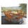 memo Gartentisch Manja 150 x 75 x 90 cm (B x H x T) wetterfest Robinie, lasiert natur