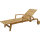 memo Gartenliege Milano 69,5 x 93 x 193 cm (B x H x T) 18kg Robinie, lasiert natur