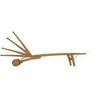 memo Gartenliege Talisa 58 x 31 x 200 cm (B x H x T) 20kg...