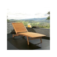 memo Gartenliege Talisa 58 x 31 x 200 cm (B x H x T) 20kg Robinie, lasiert natur