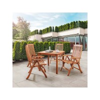 memo Gartenstuhl Calea Hochlehner 61 x 113 x 65 cm (B x H x T) Robinie, lasiert natur