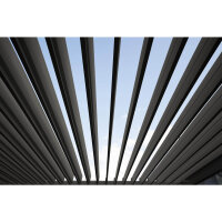 barths Terrassenüberdachung Cadiz 360 x 250 x 720 cm (B x H x T) Aluminium anthrazit