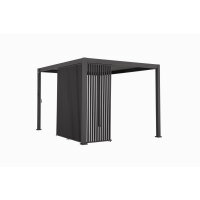 barths Zubehör Terrassenüberdachung Vertical Seitenwand Best Terrassenüberdachung Cadiz 49940050 123 x 229 x 5 cm (B x H x T) Aluminium anthrazit