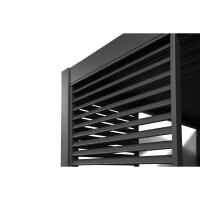barths Zubehör Terrassenüberdachung Louvre Seitenwand Best Terrassenüberdachung Cadiz 49936050, 49953050, 49972050 113 x 229 x 5 cm (B x H x T) Aluminium anthrazit