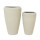 KAEMINGK Blumentopf Lewis 44,3 x 69,8 cm, 55 x 86,3 cm (Ø x H) 110, 210l Kunststoff, 100 % recycelt hellbeige