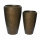 KAEMINGK Blumentopf Lewis 44,3 x 69,8 cm, 55 x 86,3 cm (Ø x H) 110, 210l Kunststoff, 100 % recycelt metall antik