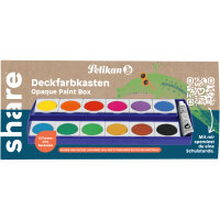 share Farbkasten made by Pelikan 12 Farben gelb, orange,...