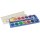 Pelikan Farbkasten K12® eco 12 Farben schwarz, magentarot, zinnoberrot, gelb, orange, ockergelb, violett, ultramarinblau, cyanblau, blaugrün, gelbgrün, gebrannt siena