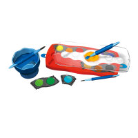 Faber-Castell Farbkasten Connector 12 Farben cyanblau,...