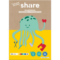 share Bastelblock DIN A5 20 Bl. Tonpapier (120g/m²),...