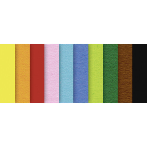 URSUS Tonpapier 35 x 50 cm (B x H) 130g/m² farbig sortiert 30 Bl./Pack.