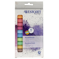 Westcott Tafelkreide ohne Papierhülle farbig...