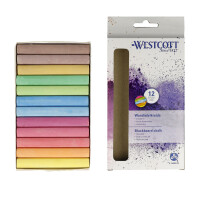 Westcott Tafelkreide ohne Papierhülle farbig...
