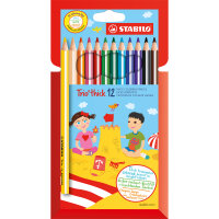 STABILO® Buntstift Trio® dick farbig sortiert 12...