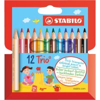 STABILO® Buntstift Trio® dick, kurz farbig...