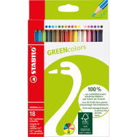 STABILO® Buntstift GREENcolors farbig sortiert 18...