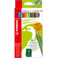 STABILO® Buntstift GREENcolors 12 Buntstifte (rosa,...