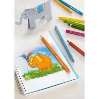 Faber-Castell Buntstift Triangular Jumbo farbig sortiert...