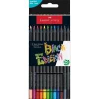 Faber-Castell Buntstift Black Edition farbig sortiert 12...