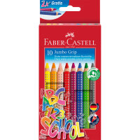 Faber-Castell Buntstift Jumbo GRIP farbig sortiert 10...