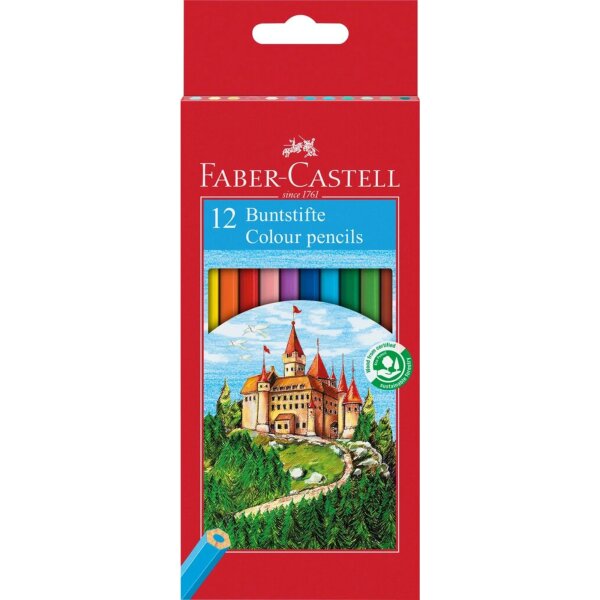 Faber-Castell Buntstift Eco farbig sortiert 12 St./Pack.