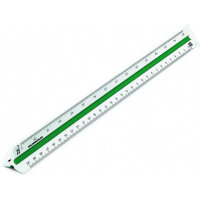 RUMOLD Dreikantmaßstab 150 30cm Vermessung 6:...