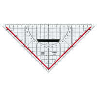 M+R Zeichendreieck technisch 25cm mit farbig hinterlegten...