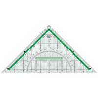 M+R Geometriedreieck GreenLine 23cm mit farbig...