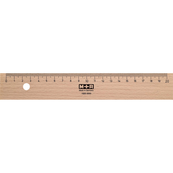 M+R Lineal 20cm Buchenholz buche