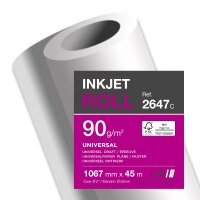 Clairefontaine Inkjetplotterpapier Inkjet Universal 1.067...
