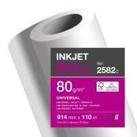 Clairefontaine Inkjetplotterpapier Inkjet Universal 914...