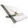 Aristo Zeichenplatte ZMT1 70 x 100 cm (B x H) DIN A1 mit freier Nullpunktwahl inkl. Schnellzeichenkopf 7094 Kunststoff grau