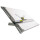 Aristo Zeichenplatte ZMT2 60 x 70 cm (B x H) DIN A2 mit freier Nullpunktwahl inkl. Schnellzeichenkopf 7094 Kunststoff grau